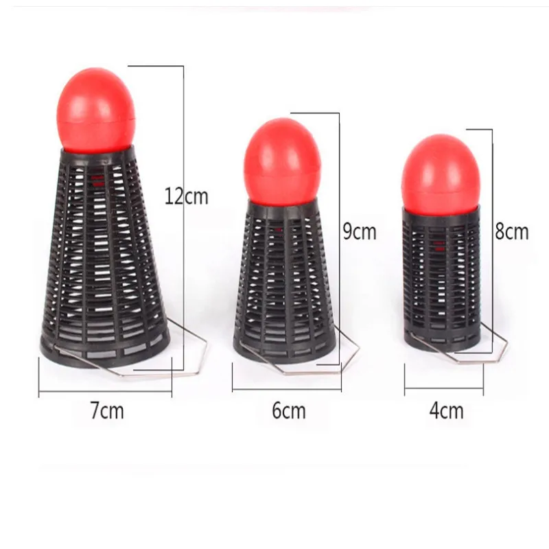 Jaula de cebo de 3 tamaños, soporte alimentador, cesta de señuelo de pesca, accesorios de aparejos de pesca, trampa de pesca de carpa, señuelo de cebo, 10 Uds. - imagen 2