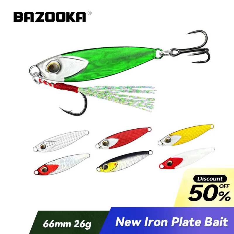 Bazooka 7g16g20g26g señuelo de pesca Swimbait plomo carpa lubina cebos Metal plantilla lenta VIB Jigging duro JIG hundimiento rápido Trolling