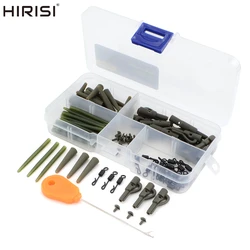 Hirisi-Clips de plomo de seguridad para pesca de carpa, con aguja de cebo, Terminal giratorio y a presión, aparejos, accesorios de pesca de carpa