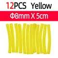 12pcs Yellow 8mm