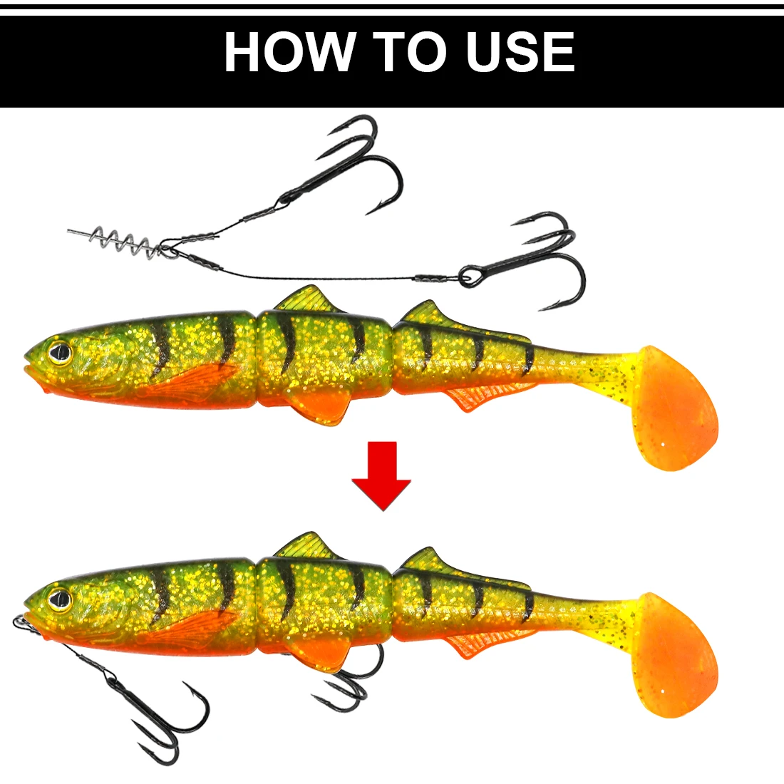Anzuelos Stinger de 9KM para pesca con anzuelo triple para señuelo suave de goma, accesorios para Swimbait - imagen 4