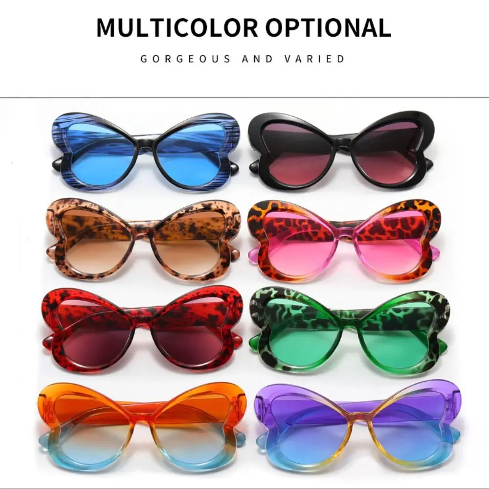 Gafas de sol de mariposa de Color caramelo a la moda, gafas de sol con gradiente UV400 para mujer, gafas de sol tipo ojo de gato, gafas coloridas para fiesta para mujer - imagen 2