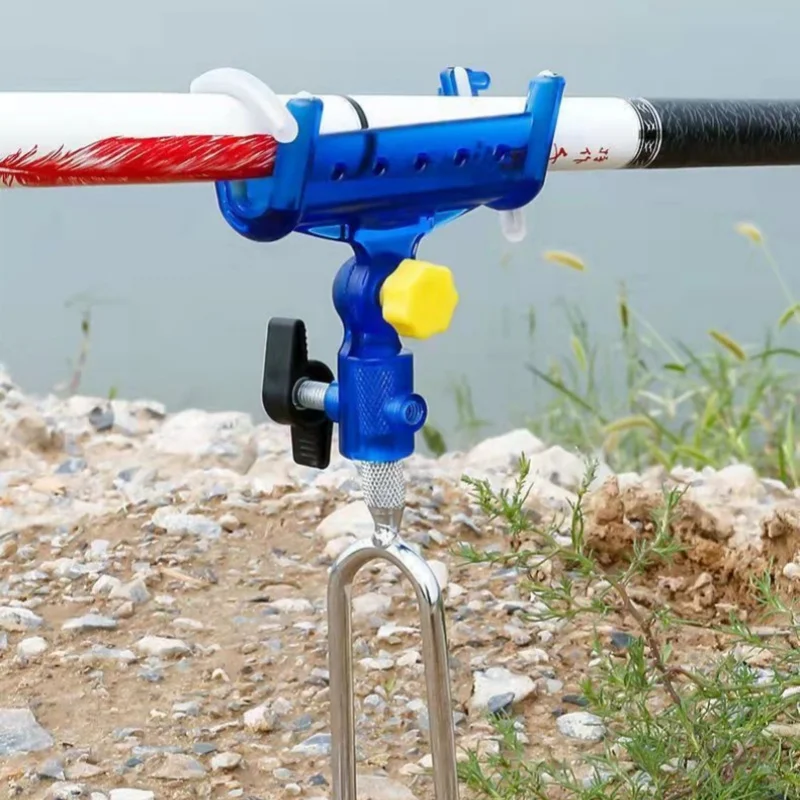 Este soporte de caña de pescar está diseñado para conveniencia y estabilidad que facilita la pesca y más agradable