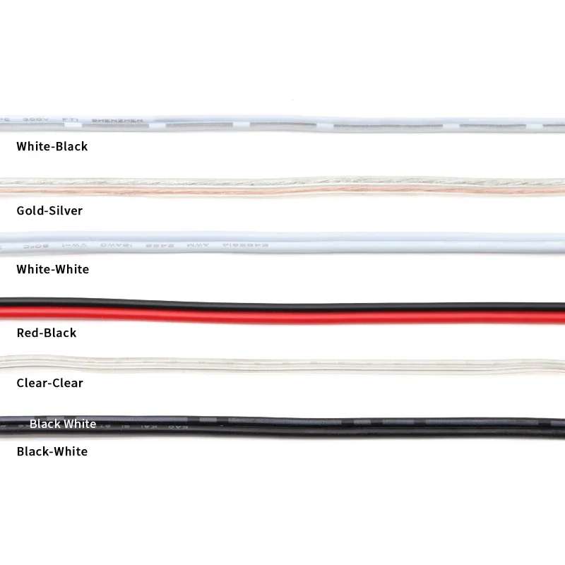 5m/10m/20m UL2468 Cable eléctrico de 2 pines Cable de tira de LED de extensión de PVC con aislamiento de cobre estañado calibre 16/18/20/22/24/26/28/30 AWG - imagen 5