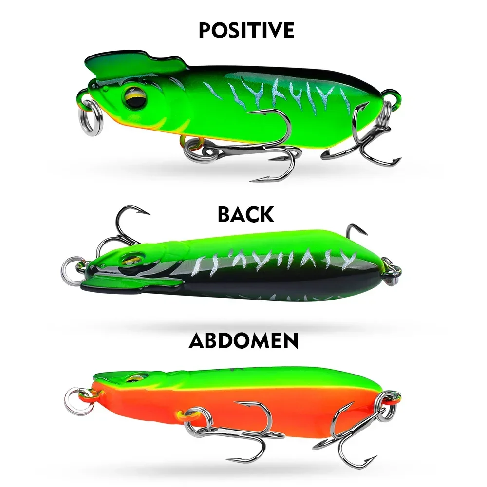 Señuelo tipo lápiz que se hunde VIB 6g 13g 17g, aparejos de Pesca de fundición larga, anzuelo de Pesca de lubina, plantilla de Metal Popper, cebo de silicona, 1 ud. - imagen 5