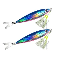 Señuelo Jig Lento UV Metálico para Pesca en Mar