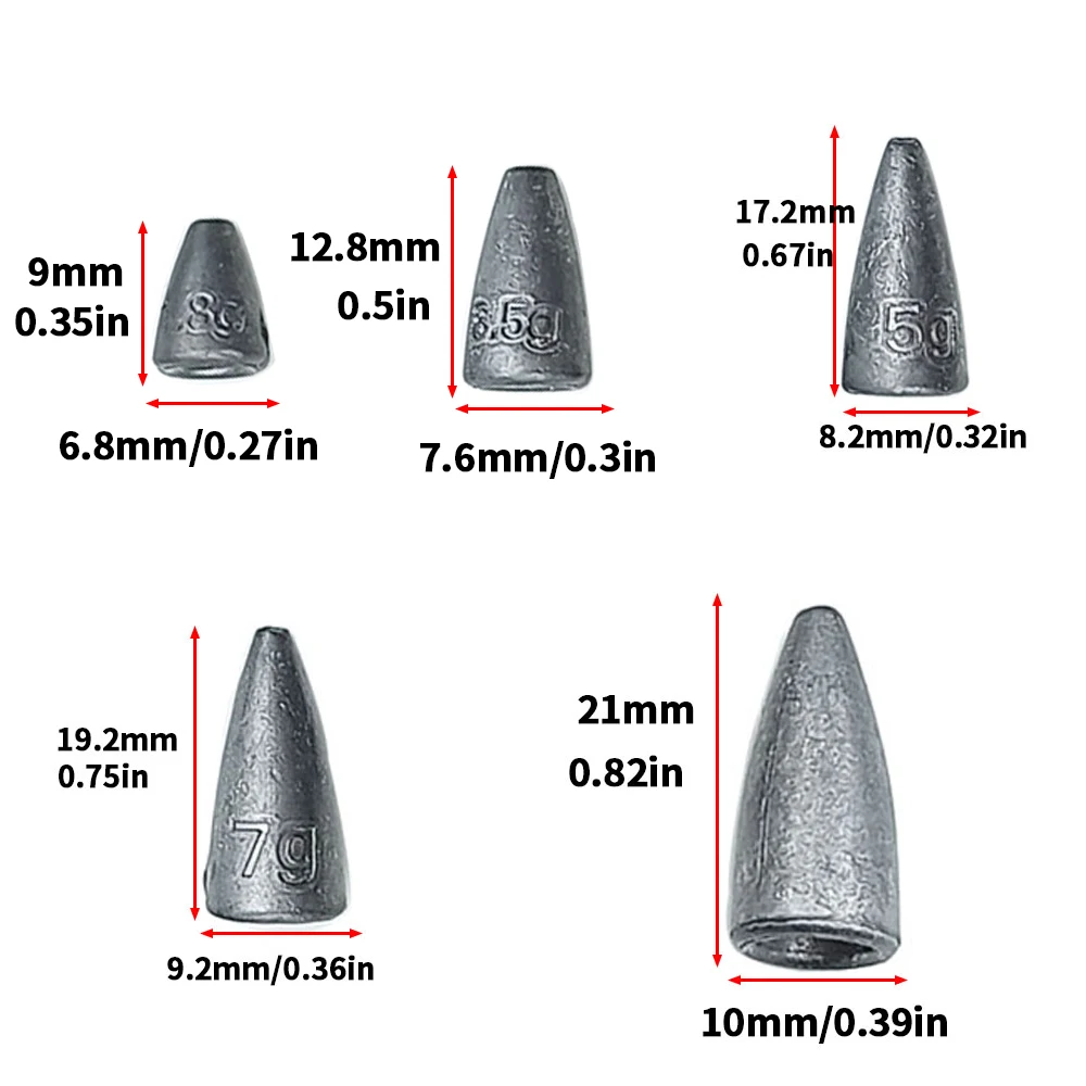 Plomos de lubina para spinning – Pesas de plomo de pesca