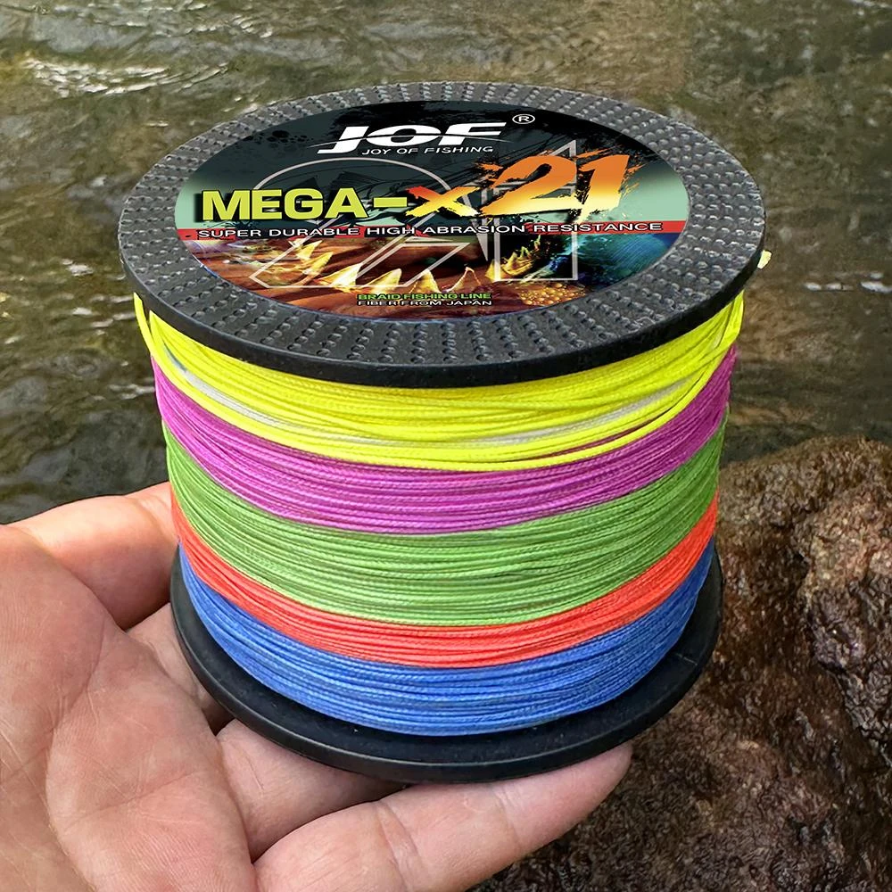 JOF X21 300M tejido fuerte trenza PE sedal multifilamento 21 hebras núcleo hueco sedal de pesca de mar pesca en roca oceánica 27-212LB - imagen 3