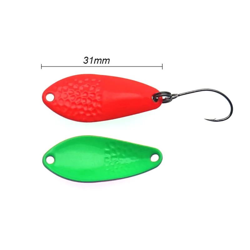 Señuelo tipo cuchara para trucha, cebo de Metal de 2,5g, aparejos de pesca de agua dulce para pesca de carpa, señuelo de lubina, 1 Uds. - imagen 4