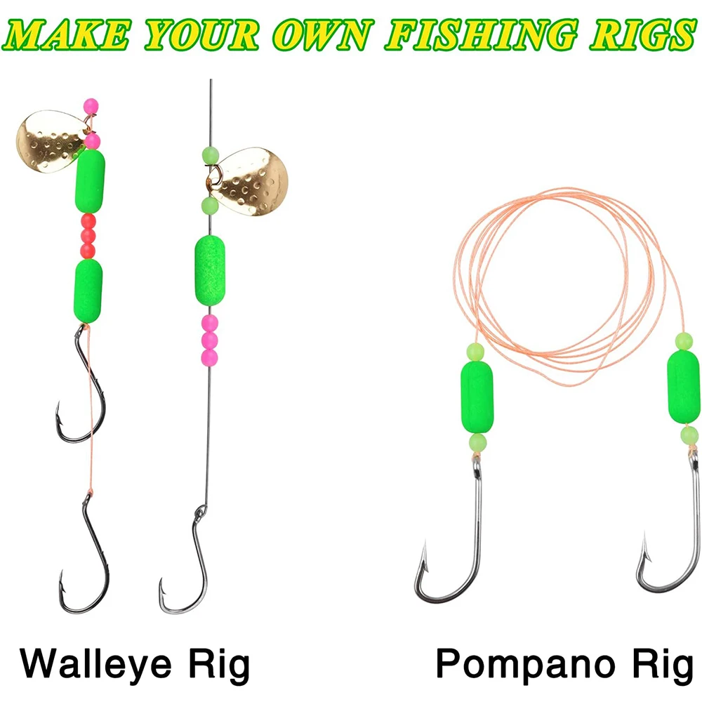 Pompano-flotadores de espuma para pesca, equipo de pesca con mosca, para trucha, Catfish, Walleye, 1000 piezas - imagen 5