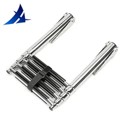 Escalera telescópica de acero inoxidable para barco – Plegable marina