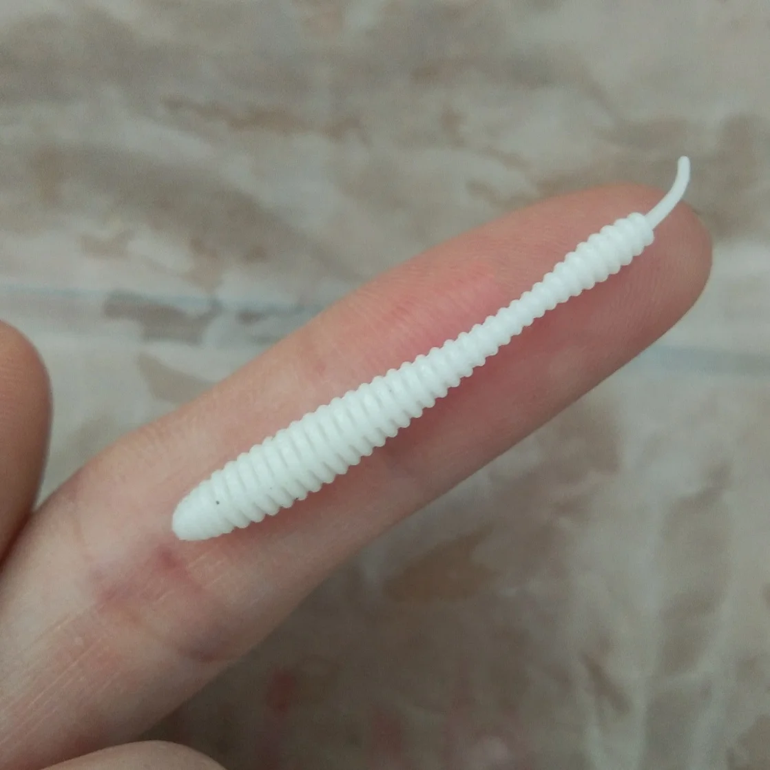 Swolfy Micro Gusano TPR Flotante – Señuelo Suave para Jurel y Caballa - imagen 4