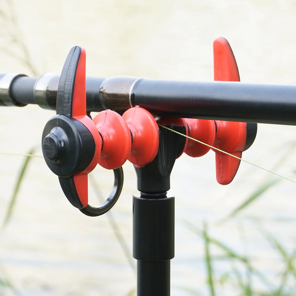 Cabezal de apoyo para caña de pescar Hirisi, cabezal de soporte para caña de pescar de carpa de plástico, accesorios de soporte para caña de pescar AC202 - imagen 2