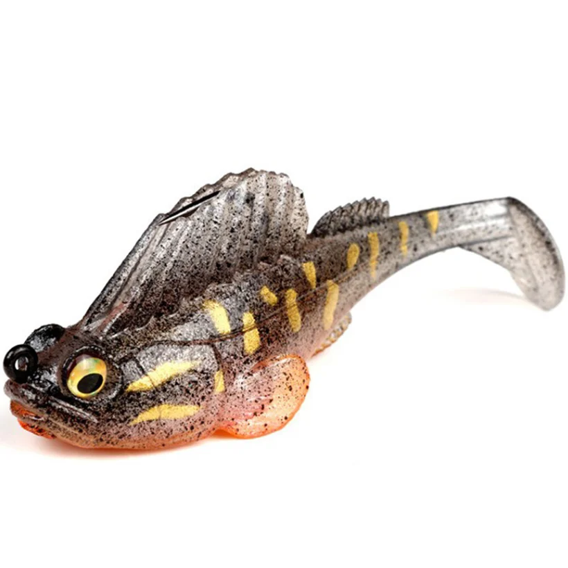 Señuelo de pesca Wobbler de silicona de 10g y 6cm, señuelo suave que se hunde, anzuelo, Swimbaits, sábalo de lubina para aparejos de perca - imagen 4