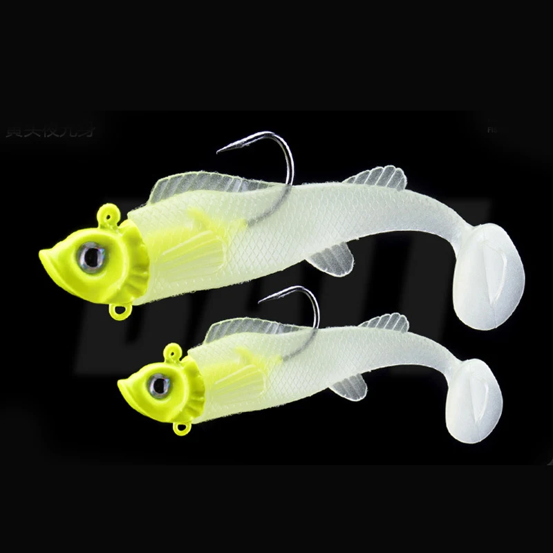 Señuelo de pesca suave, cebo de plomo, pez 3D, engranaje de cebo, Swimbait, pececillo para Crankbait, aparejos de arrastre, 9g, 15g - imagen 5