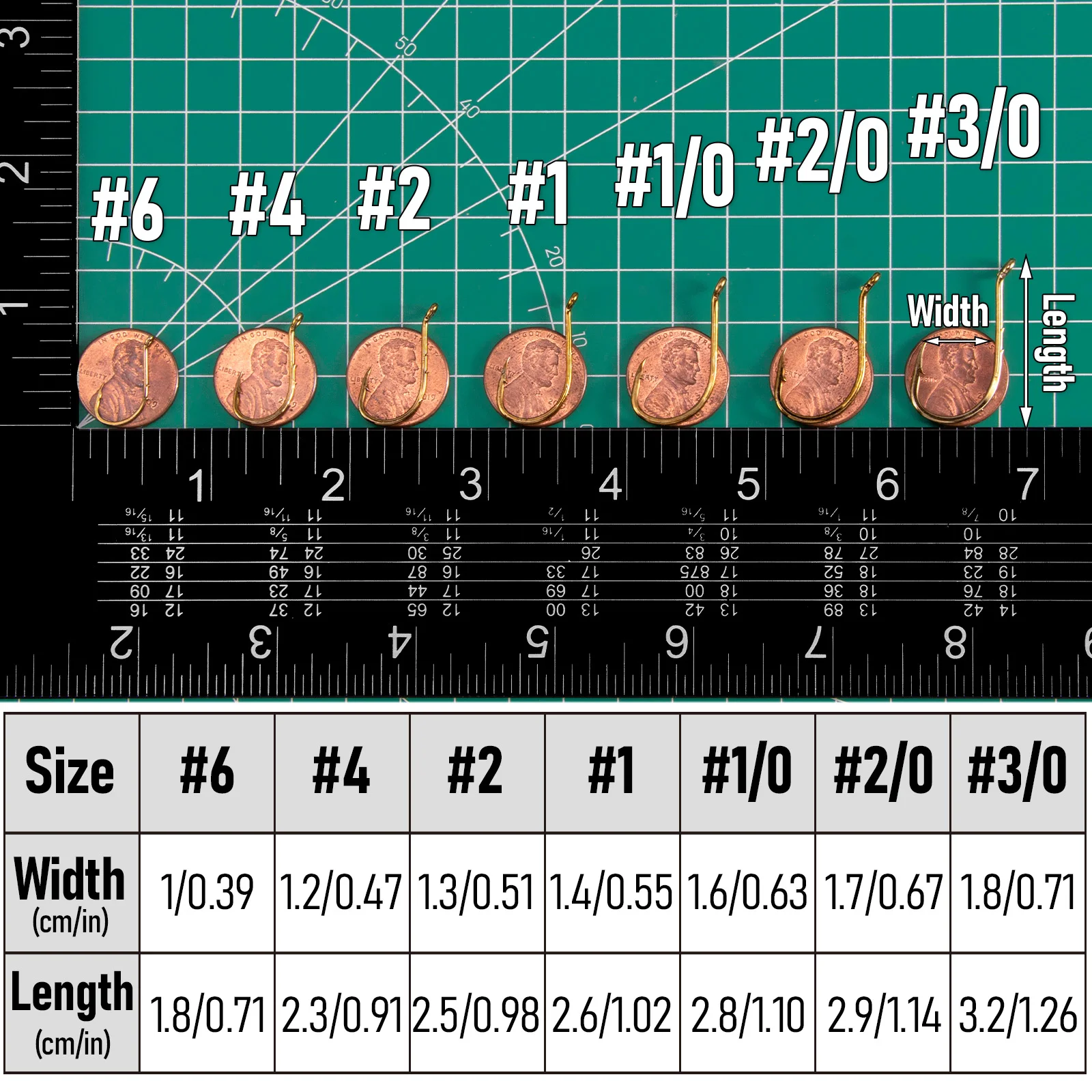 30/50 Uds Baitholder gancho de pesca de pulpo gancho de cebo vivo de bronce compensado para Bluegill Bass Striper Walleye agua salada - imagen 2