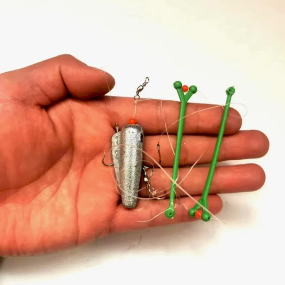 2025 asiento de un solo para pescar paquete de 2 etapas anzuelo plomo pesca de hoguera peso de plomo mar pesca de agua dulce pesca de agua dulce - imagen 2