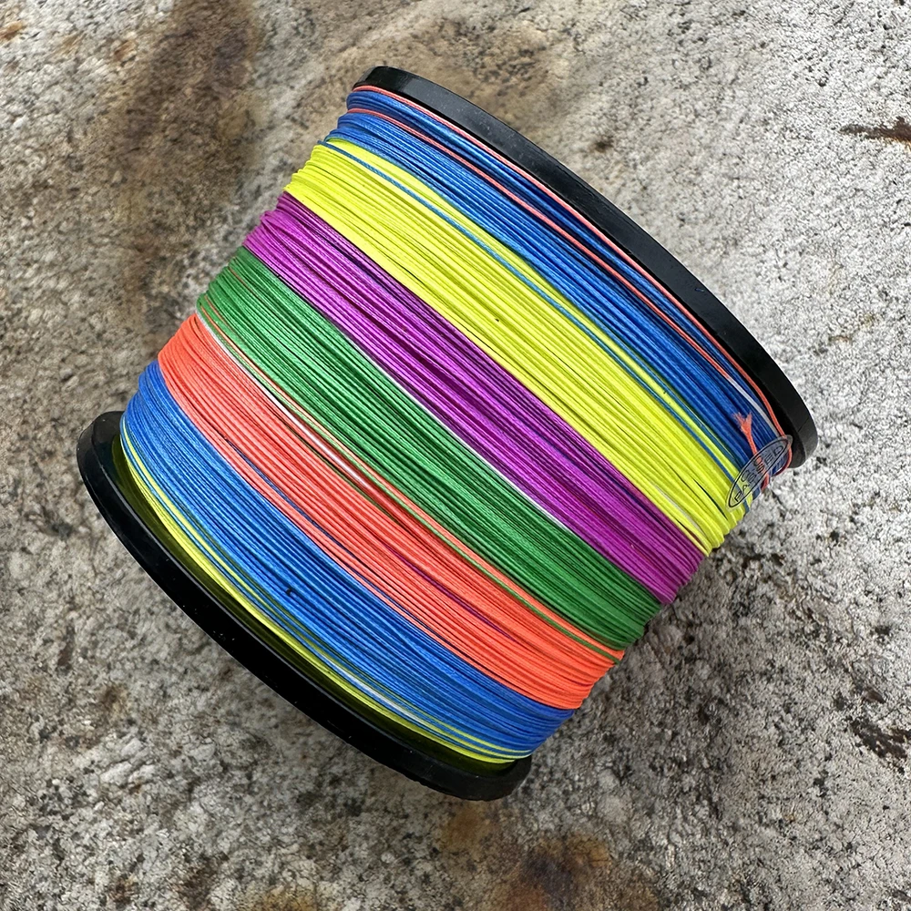 JOF-sedal de pesca trenzado, 1000M, 8 hebras, 4 hebras, 18-80lb, PE, multifilamento, superfuerte, Japón, Multicolor - imagen 2