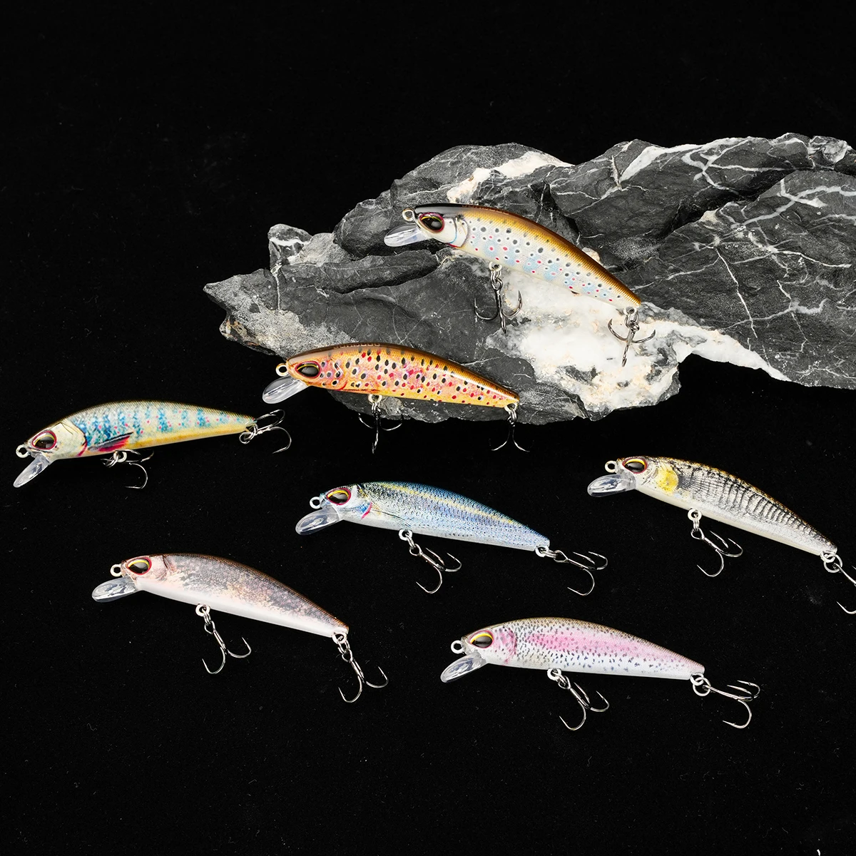 Johncoo 6cm 8g hundimiento Minnow trucha señuelo de pesca depredadores señuelo perca señuelo de pesca Wobblers aparejos de pesca - imagen 4