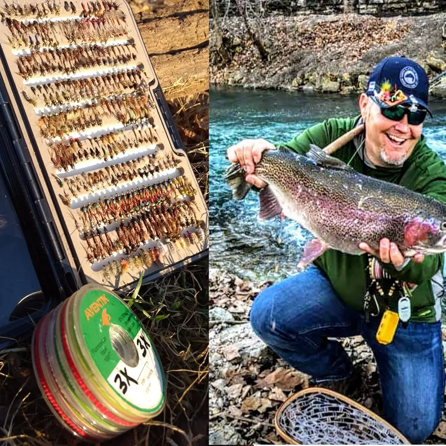 Línea de pesca Aventik 100% fluorocarbono Tippet 100 pies/carrete - imagen 5