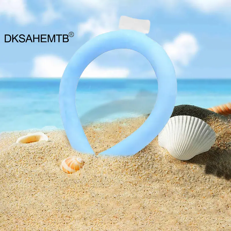 Anillo enfriador de cuello de 28 °, herramientas de refrigeración para correr, ciclismo, Camping, senderismo, escalada - imagen 4