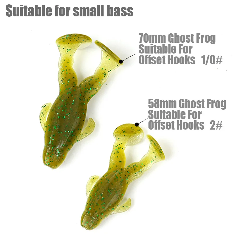 Bueno para ir 2025 nuevo Mini rana fantasma 5,1-9,2g 58-70mm señuelo de pesca de lubina cebo de pesca de carpa Artificial para agua dulce - imagen 3
