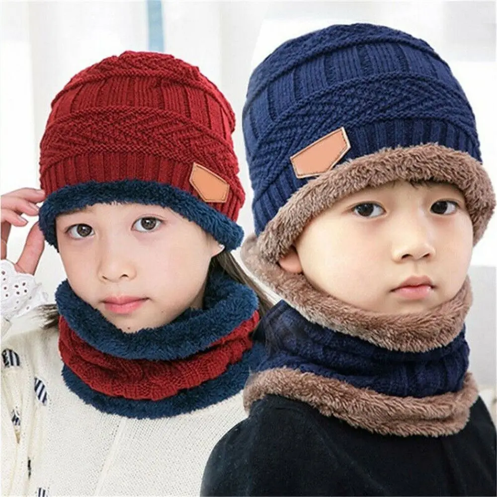 Invierno térmico suave cuello bufanda gorra pasamontañas sombrero de punto gorro bufanda
