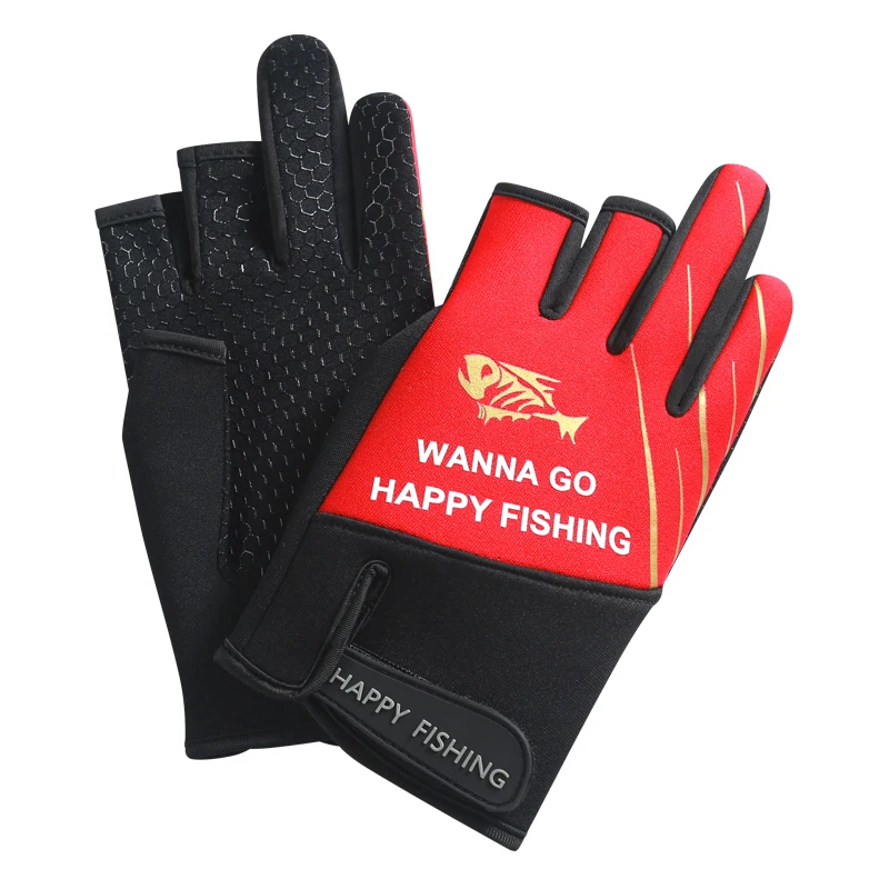 Guantes de pesca anticorte de tres dedos – Invierno