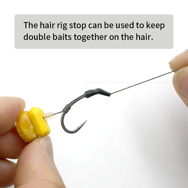 10 juegos = 150 Uds. Accesorios de pesca de carpa aparejo de pelo parada de cebo para cebo Boilie Pop Up aparejo de carpa pesca de carpa Chod Ronnie Rig Tac - imagen 2