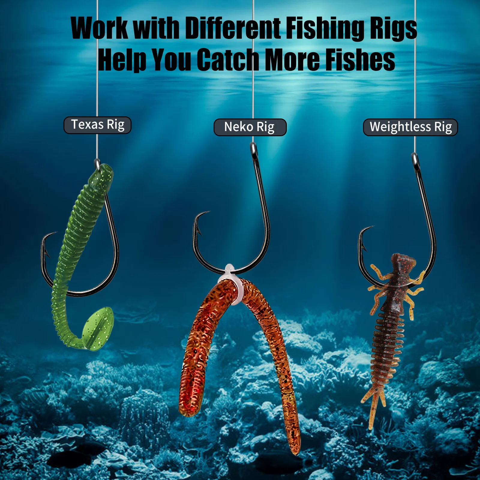 Anzuelo circular en línea de 9KM, 25-100 Uds., 3X anzuelo de pesca con púas afiladas y fuertes, anzuelo de pulpo para bagre de alta resistencia, pesca en agua salada - imagen 4