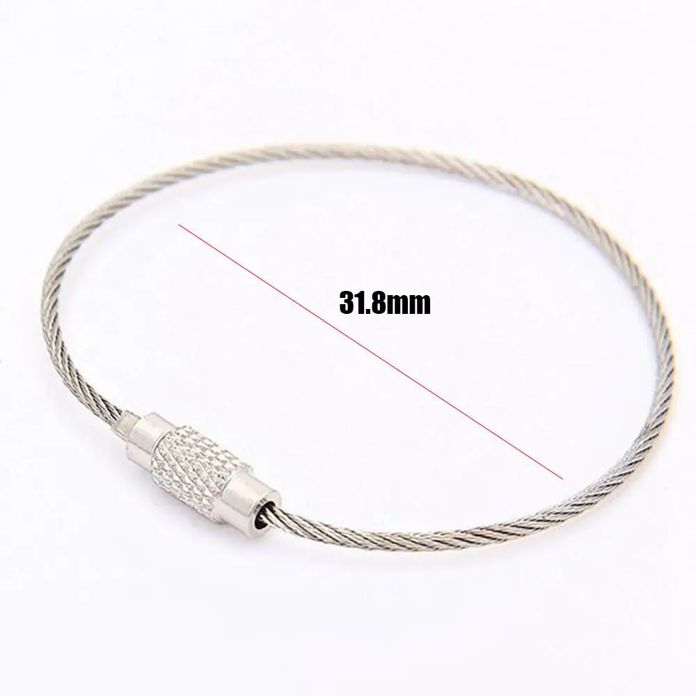 Mosquetón EDC de acero inoxidable con bloqueo para pesca - imagen 3