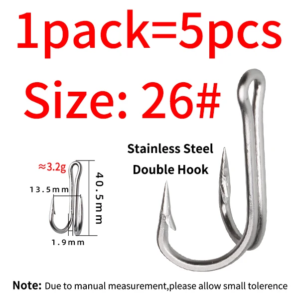 5 Hooks Size 26
