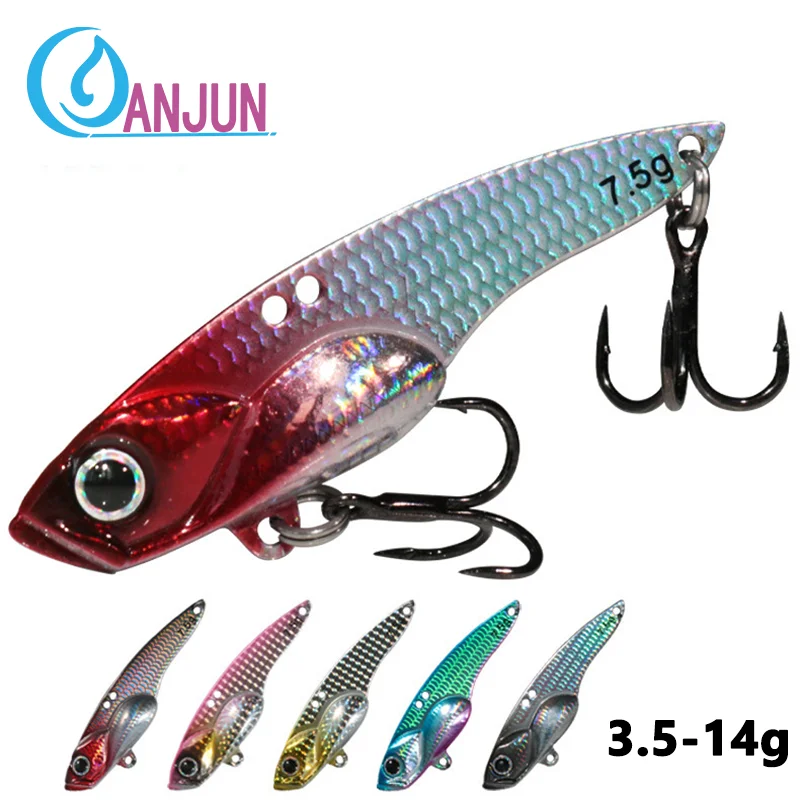 Spinner VIB de metal para lubina y perca – Señuelo de hundimiento