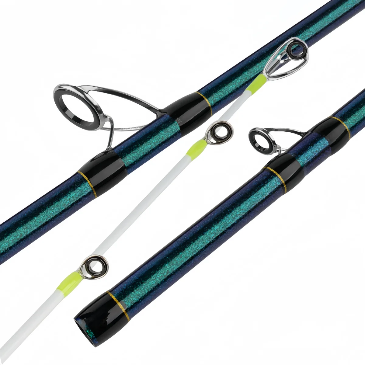 Caña de carbono para pesca en alta mar con punta luminosa - imagen 4