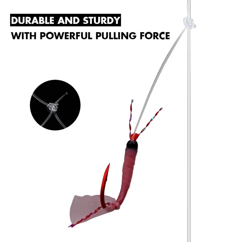 HAYABUSA SS131/132 Original japonés, aparejo de gángel de 5 ganchos, anzuelo de pesca para barco, aparejo de hilo fluorescente, accesorios de pesca - imagen 4