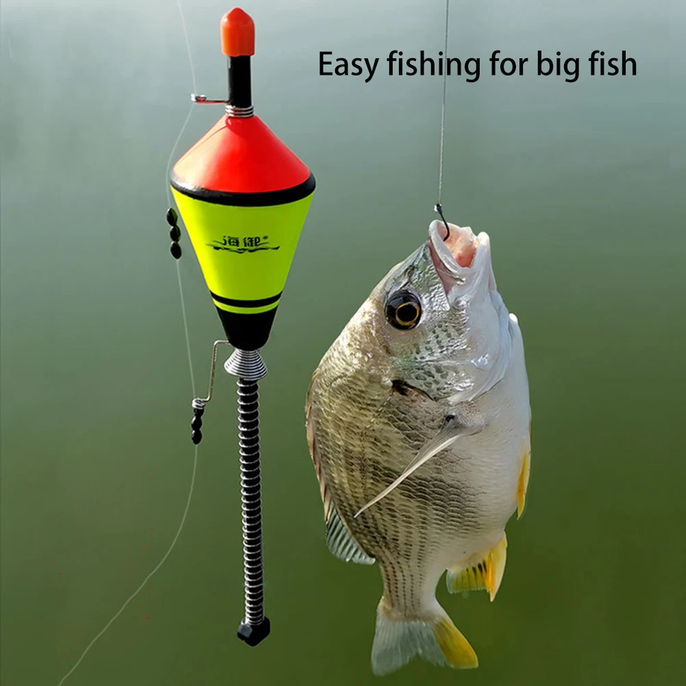 Flotador de pesca automático portátil, accesorios de Bobber rápidos de acero inoxidable, alta sensibilidad para artefactos de peces, juego de flotadores de pesca - imagen 4