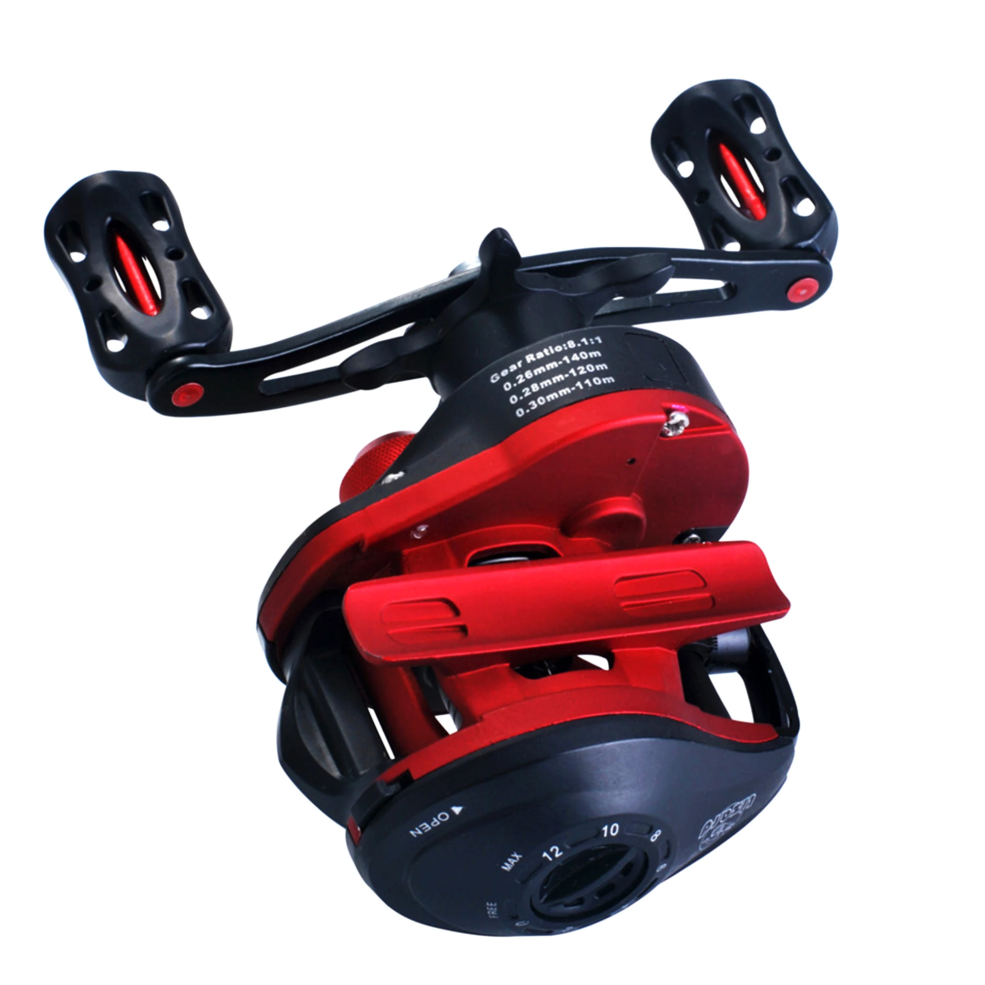 BIUTIFU carrete de sistema de freno Dual Baitcasting, arrastre máximo de 10KG, 19 + 1 BBs 8,1: 1, rueda de pesca de fundición de alta velocidad - imagen 3