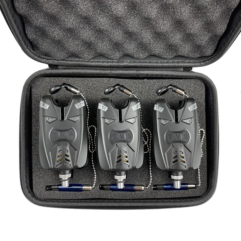 JSFUN-caja de almacenamiento de pesca Swinger, almohadilla de espuma EVA, aparejos de pesca de carpa con cremallera, 9,8x6,9x2,2 pulgadas, para entusiastas de la pesca - imagen 5