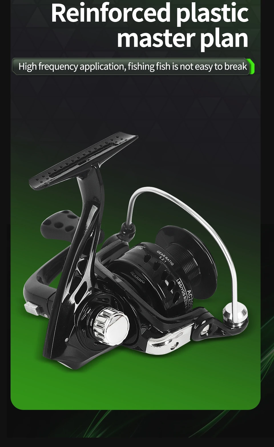 Plan maestro para la pesca de alta frecuencia con un plan maestro de plástico reforzado