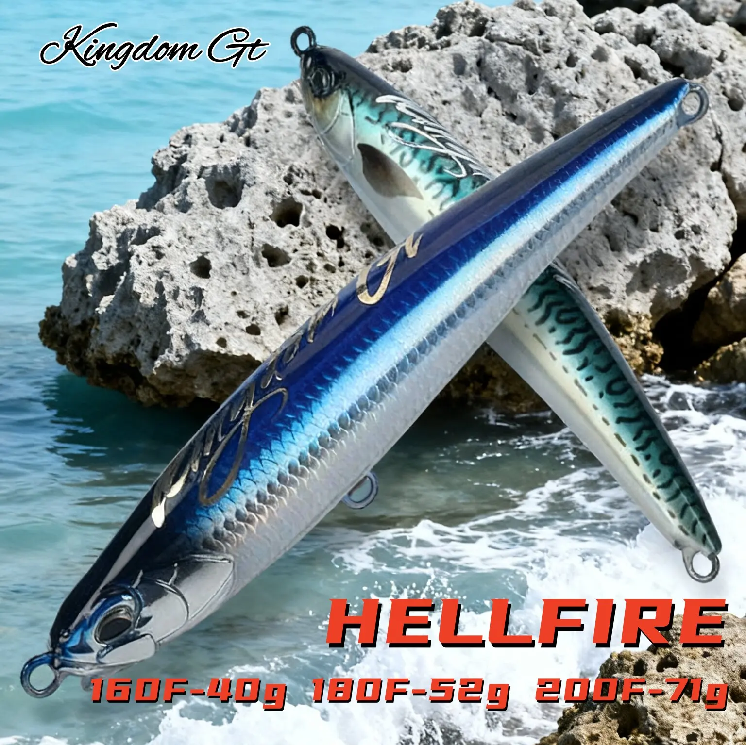 Señuelo de pesca Kingdom Pencil 40g 52g 71g Big Game Z Walking Dog Action cebos duros artificiales GT atún para señuelo de pesca de agua salada - imagen 2