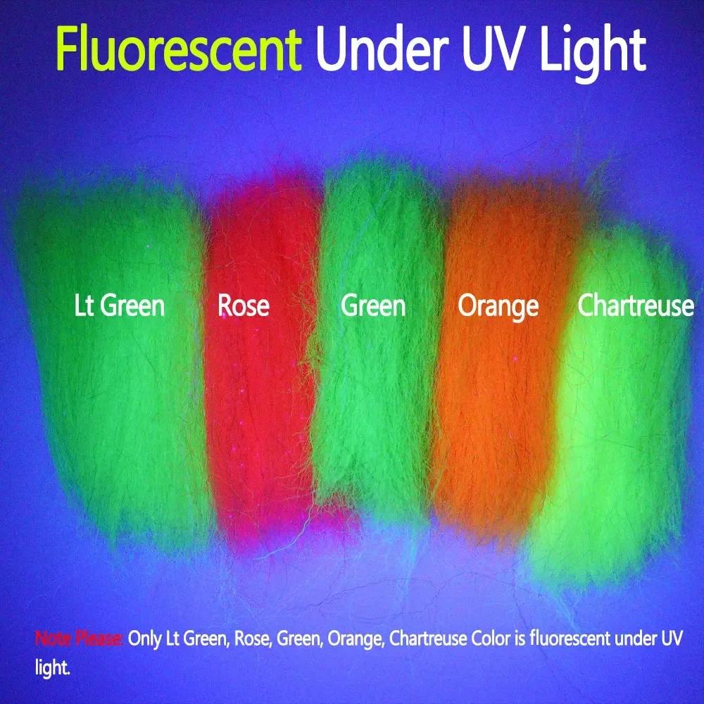 Bimoo, 2 paquetes, 9cm/3,54 pulgadas de largo, mezcla de Flash de fibra, serpentina de agua salada, cebo para peces, pececillos, trucha, Material para atar moscas - imagen 4