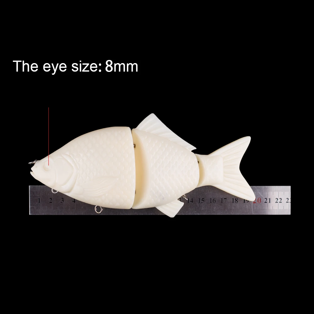 Hanlin-señuelo de pesca Artificial, anzuelo de plástico duro, sin pintar, 20CM, 160G - imagen 2