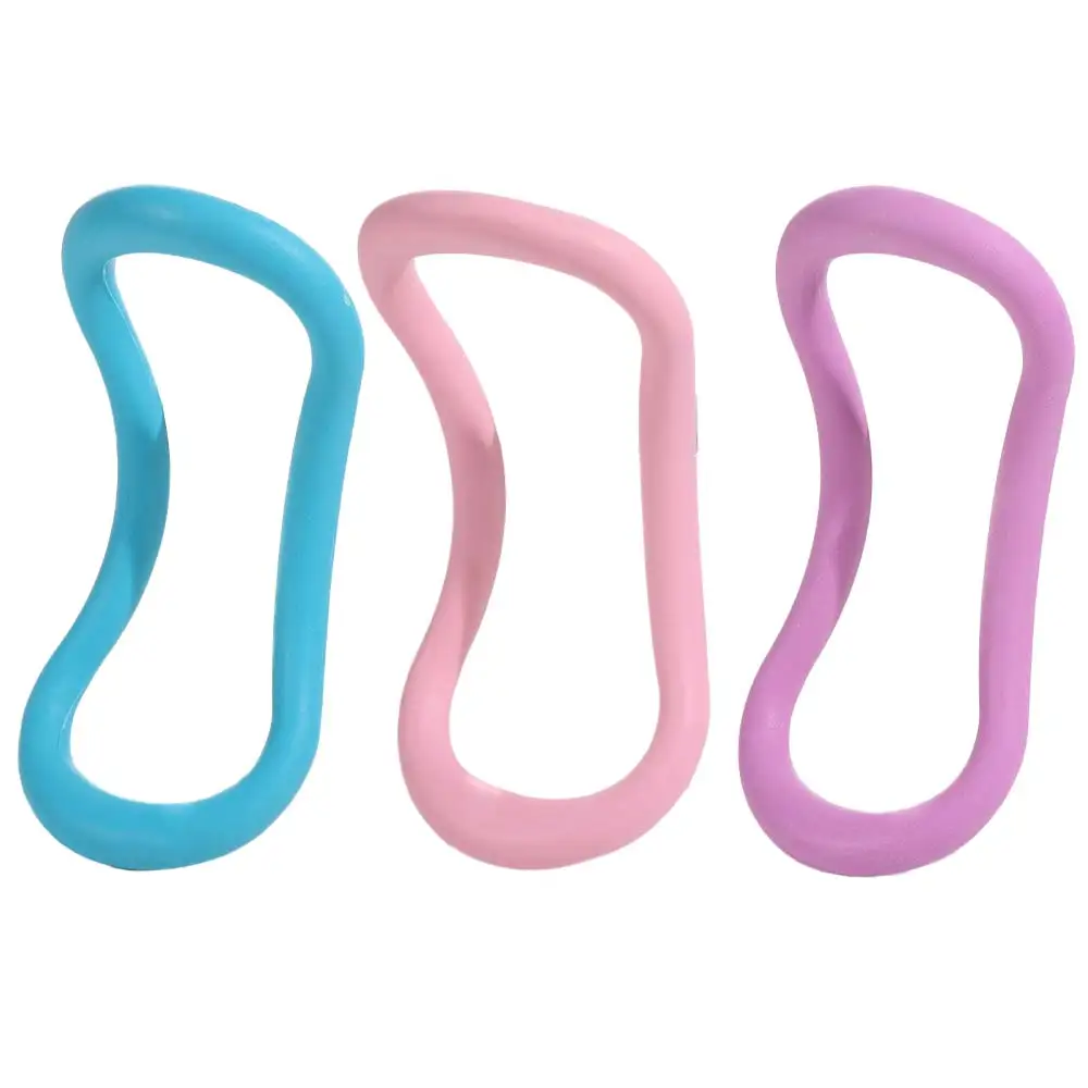 Anillo de Yoga elástico de Fitness TPE, anillo de estiramiento de Fascia suave multifuncional con hombro abierto, auxiliar multicolor - imagen 3