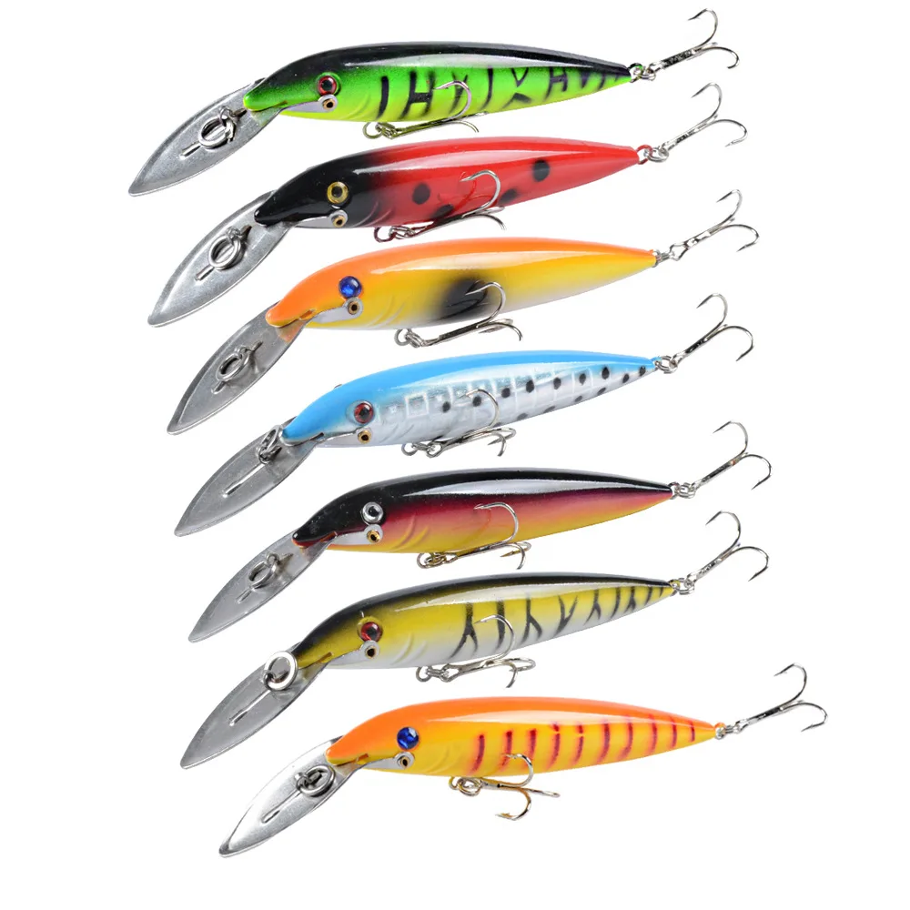 Señuelos de pesca flotantes de pececillo, 140mm, 16,2g, agua salada, cebo duro Artificial de fundición larga, equipo de pesca Swimbait para trucha de agua salada - imagen 2