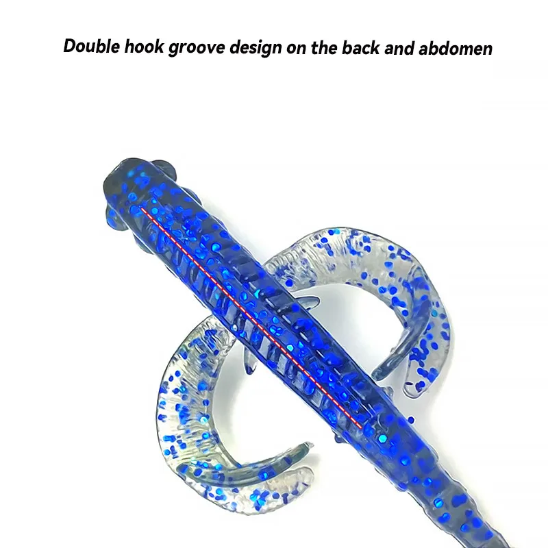 Señuelo de pesca Bazooka, 65mm2,2g, nuevo pez volador flotante, cola en T, cebo suave, Swimbaits, Jigging, goma Artificial, Lucio, trucha - imagen 5