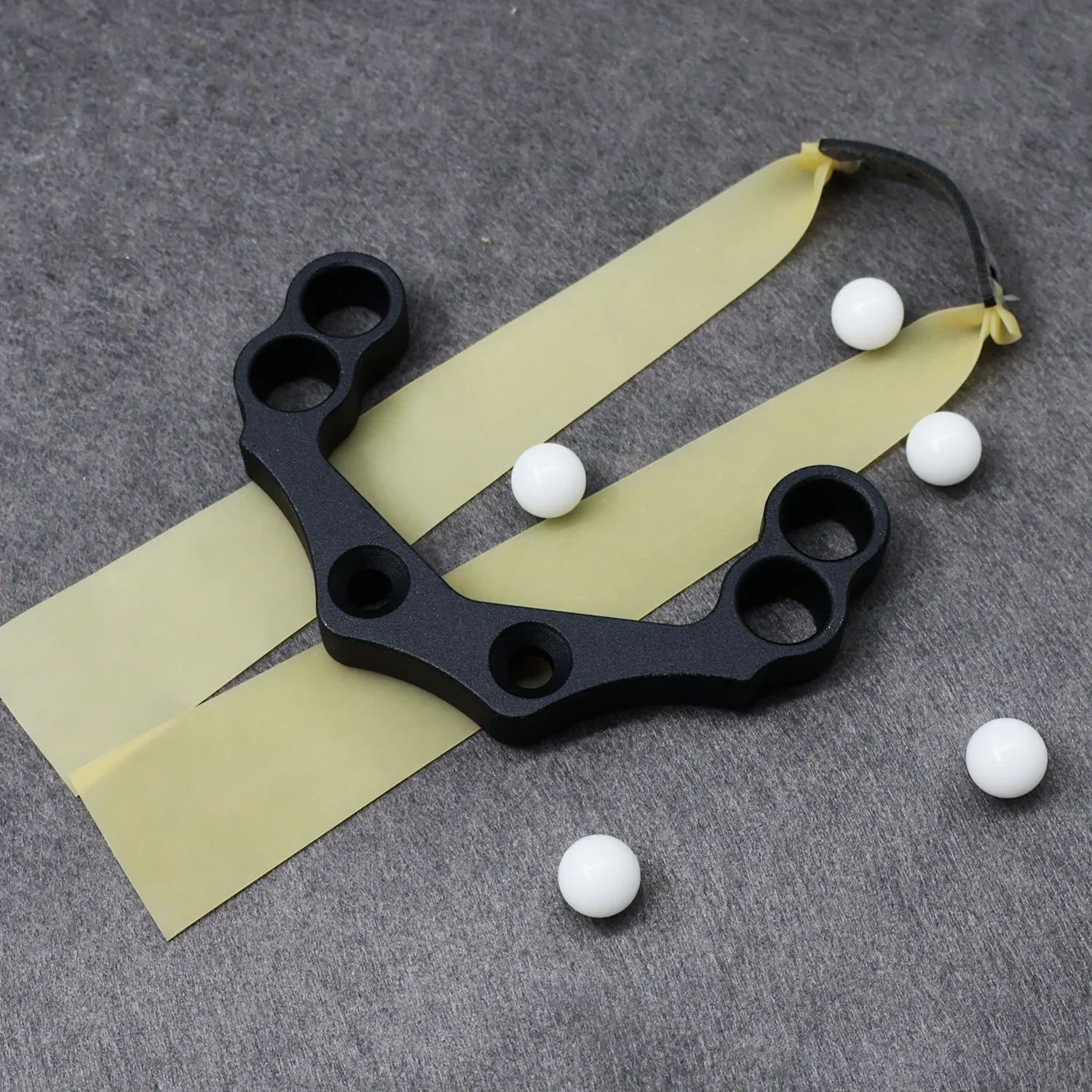 Cabeza de tirachinas multifunción de 4 agujeros de aleación de aluminio, accesorios especiales de tirachinas DIY, piezas de tirachinas largas, conjunto de tirachinas - imagen 4