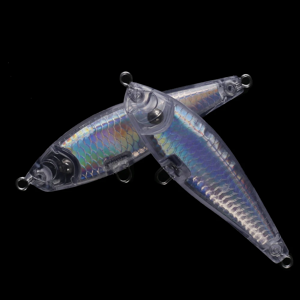 Chan'sHuang-señuelos artificiales de pesca, cebo de lápiz de lámina interior sin pintar, 7,5 cm, 7g, flotante, aparejos Wobbler DIY - imagen 5