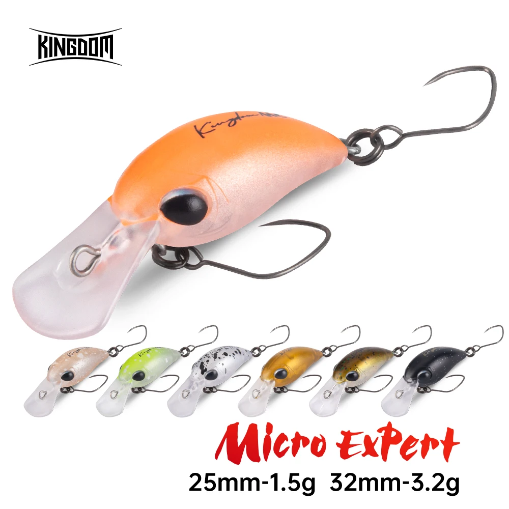Kingdom Micro Expert Minnow señuelo crankbait para trucha topwater