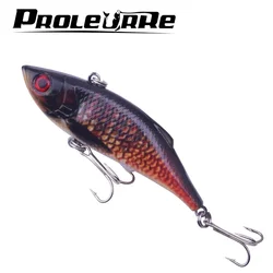 Señuelo de pesca VIB de invierno, cebo con cuchara, 7,5 cm, 9,5g, Crankbait duro Artificial, Wobblers de plástico para aparejos de pesca Isca Peche, 1 ud.