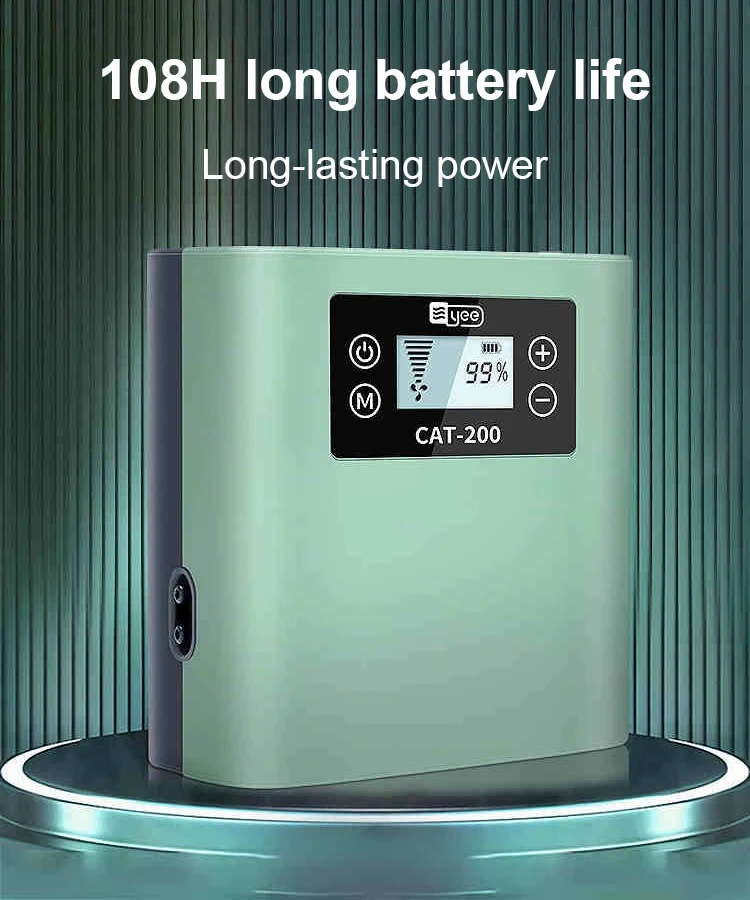 Aireador de acuario ultra silencioso, batería de litio para pesca al aire libre, bomba de oxígeno para peces vivos, recargable, portátil de alta potencia - imagen 2